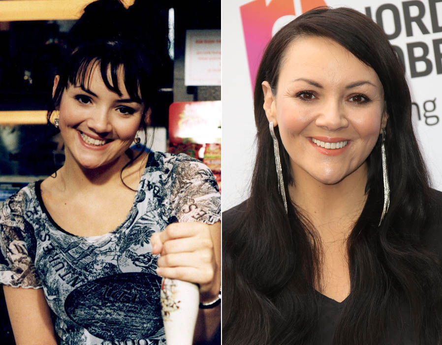 Martine McCutcheon as Tiffany in EastEnders in 1995 and now