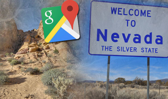 Google Earth: Nevada desert 