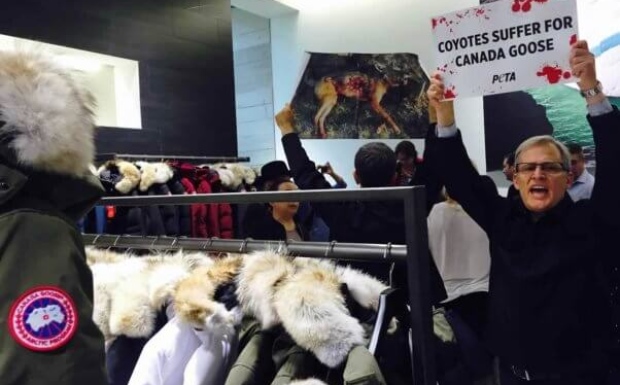 PETA Canada Goose Yorkdale protest