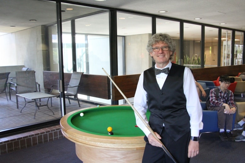 University of Waterloo brings 1st elliptical pool table to math department